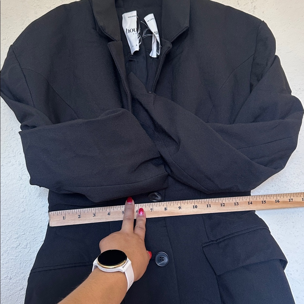 House of cb Amia Black‎ Blazer Mini dress black size M regular length NWOT - Picture 5 of 11